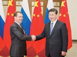 梅德韋傑夫與習近平