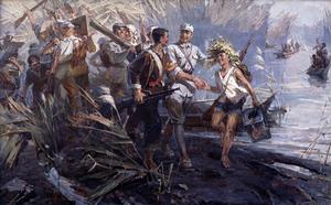 沈廣耀作品:《沒有槍沒有炮敵人給我們造》