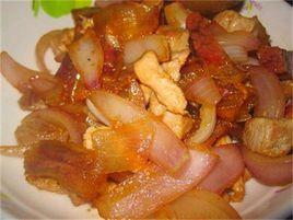 洋蔥炒鹹肉 洋蔥炒鹹肉