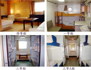 椰香公主號船內部分設施