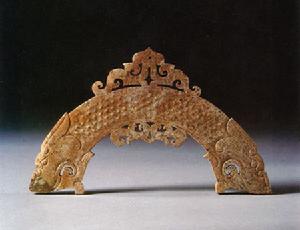 玉雙龍蒲紋璜 玉雙龍蒲紋璜