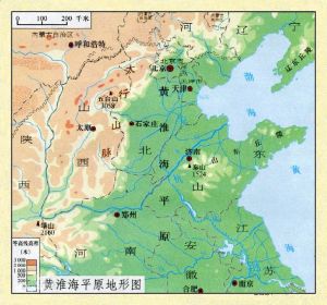 華北平原地形圖