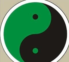 黑綠太極圖