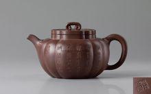 御製詩堆泥紫砂壺