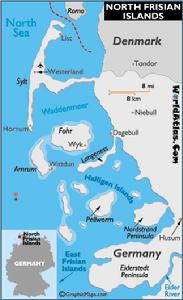 弗里西亞群島地圖