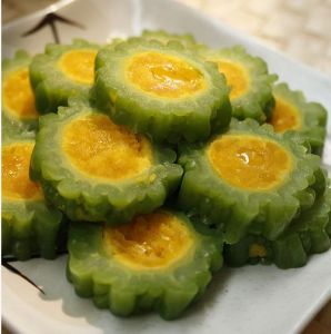 蛋黃苦瓜釀 蛋黃苦瓜釀