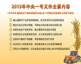 中共中央、國務院關於加快發展現代農業進一步增強農村發展活力的若干意見
