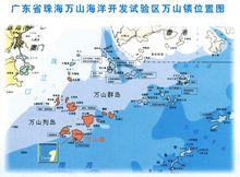 萬山鎮地理位置示意圖