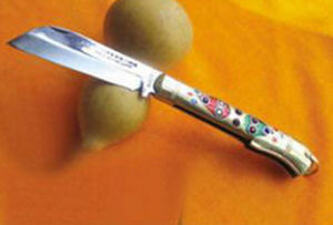 和田墨玉奎雅折刀 和田墨玉奎雅折刀