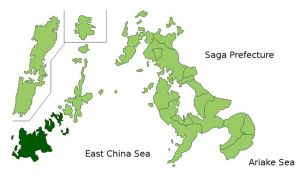 五島市在日本長崎縣的位置
