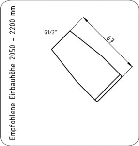 Tugela頭頂花灑設計圖