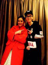 范元成與謝娜合影