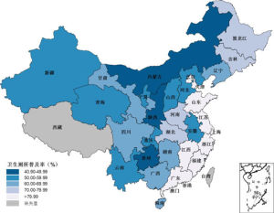 農村衛生廁所普及率