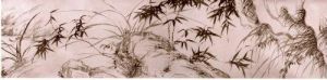 明代文徵明蘭竹圖卷 明代文徵明蘭竹圖卷