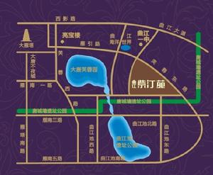 曲江紫汀苑區點陣圖