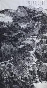 層層疊疊武陵山,180X97CM