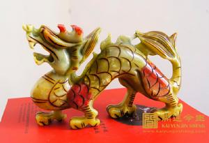 旺文及第吉祥物之威望尊貴龍(岫玉)