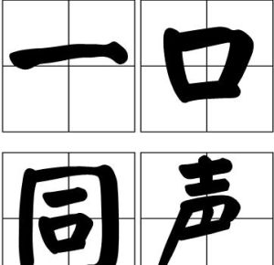 一口同聲 一口同聲