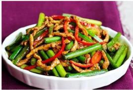 蒜苔肉絲 蒜苔肉絲