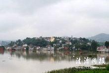 黃洋河與漢江交匯處-張灘奠安古塔下