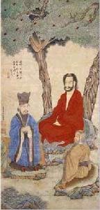 明丁雲鵬三教圖 明丁雲鵬三教圖