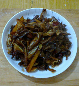 煎土豆條炒心肺 煎土豆條炒心肺