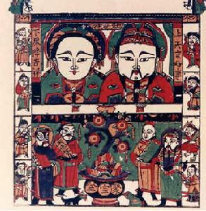 “灶王爺”神像