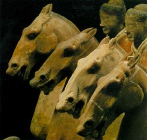 彩繪騎兵俑 彩繪騎兵俑