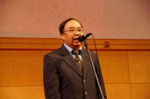 （圖）台灣海洋大學校長黃榮鑑教授在第21屆教師節暨表彰先進大會講話