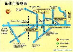 台灣花蓮花蓮市導覽圖地圖