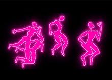 霓虹燈素材效果