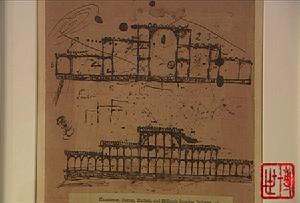 （圖）帕克斯頓設計水晶宮的草稿，現藏於英國維多利亞阿爾伯特博物館 