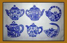 馬路剪紙作品《中國風--茶壺系列》