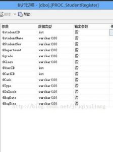 存儲過程 存儲過程
