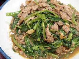 羊肉炒通菜 羊肉炒通菜