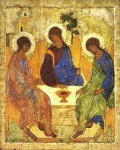 中世紀壁畫聖三位一體
