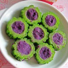 紫薯苦瓜盅 紫薯苦瓜盅