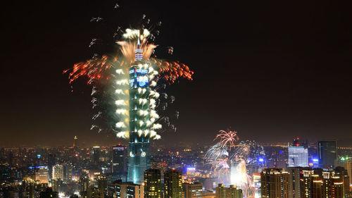 台北101大樓煙火秀