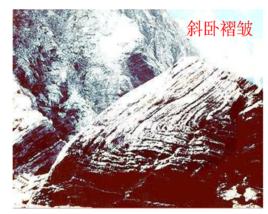 斜臥褶皺 斜臥褶皺