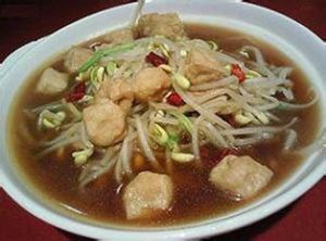 油豆腐黃豆芽湯 油豆腐黃豆芽湯