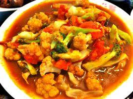 蕃茄燴菜花 蕃茄燴菜花