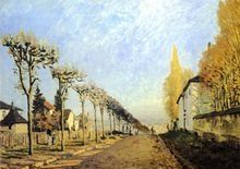 西斯萊代表作《魯弗申的花園小路》