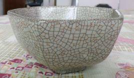 宋哥窯六方碗 宋哥窯六方碗