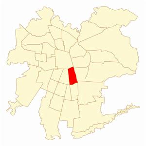 行政區域圖（紅色部分為聖華金）