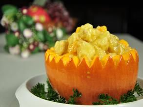 南瓜鱈魚盅 南瓜鱈魚盅