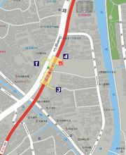 山塘街站出入口分布圖