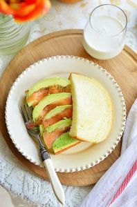 香蕉淡奶油吐司