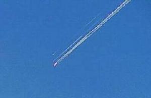 哥倫比亞號返航途中解體