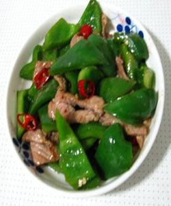 青椒炒肉