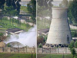 朝鮮寧邊核冷卻塔 朝鮮寧邊核冷卻塔